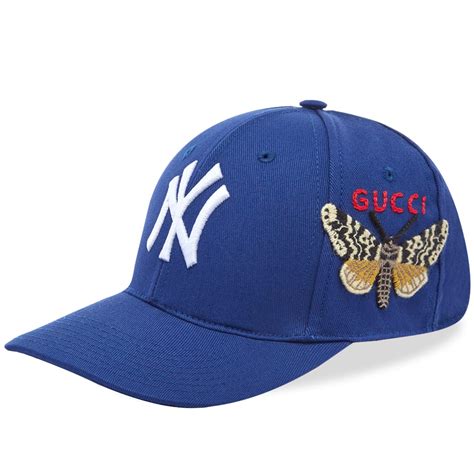 gucci yankee hat blue|Gucci hat snake print.